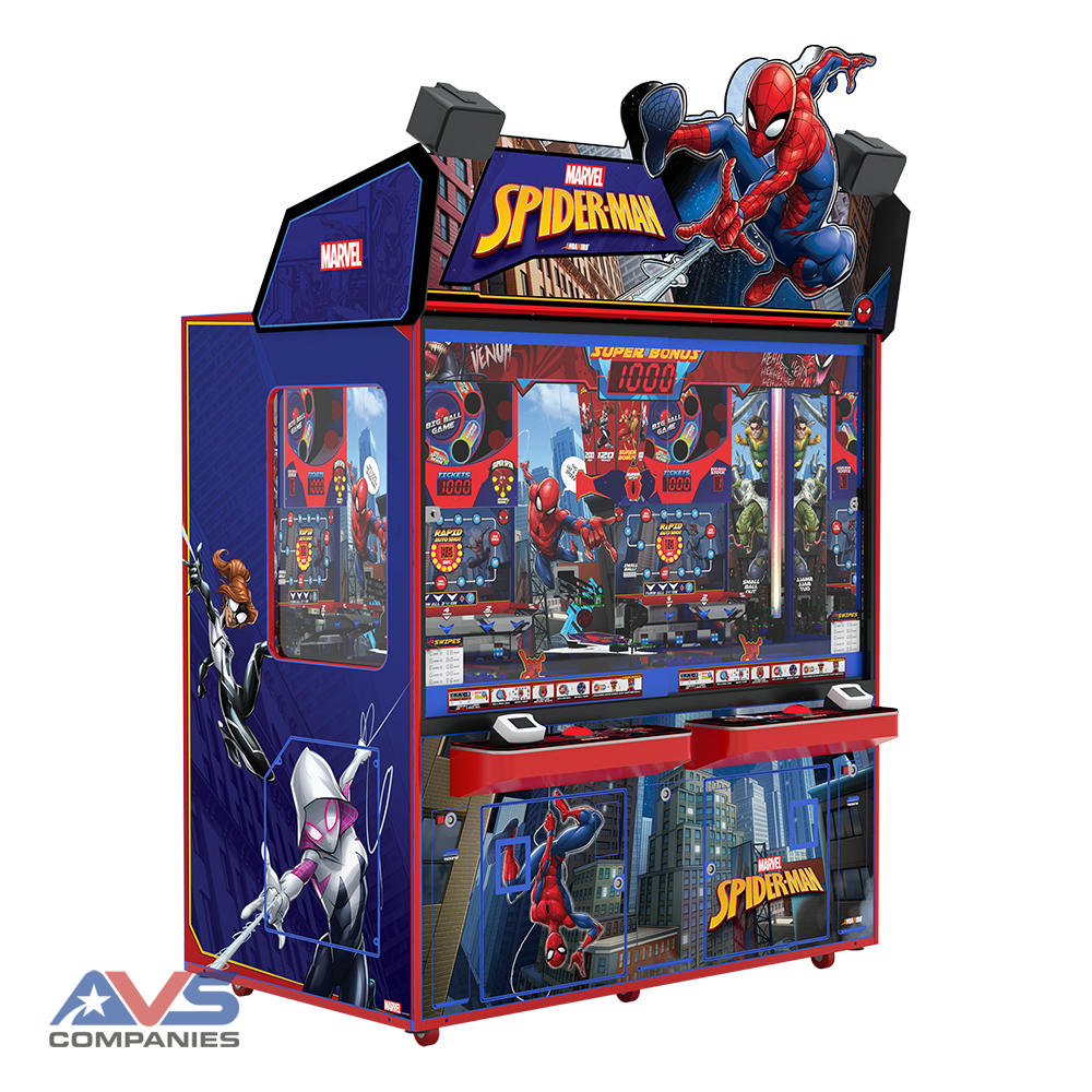 Spider-Man Coin Pusher Left Angle