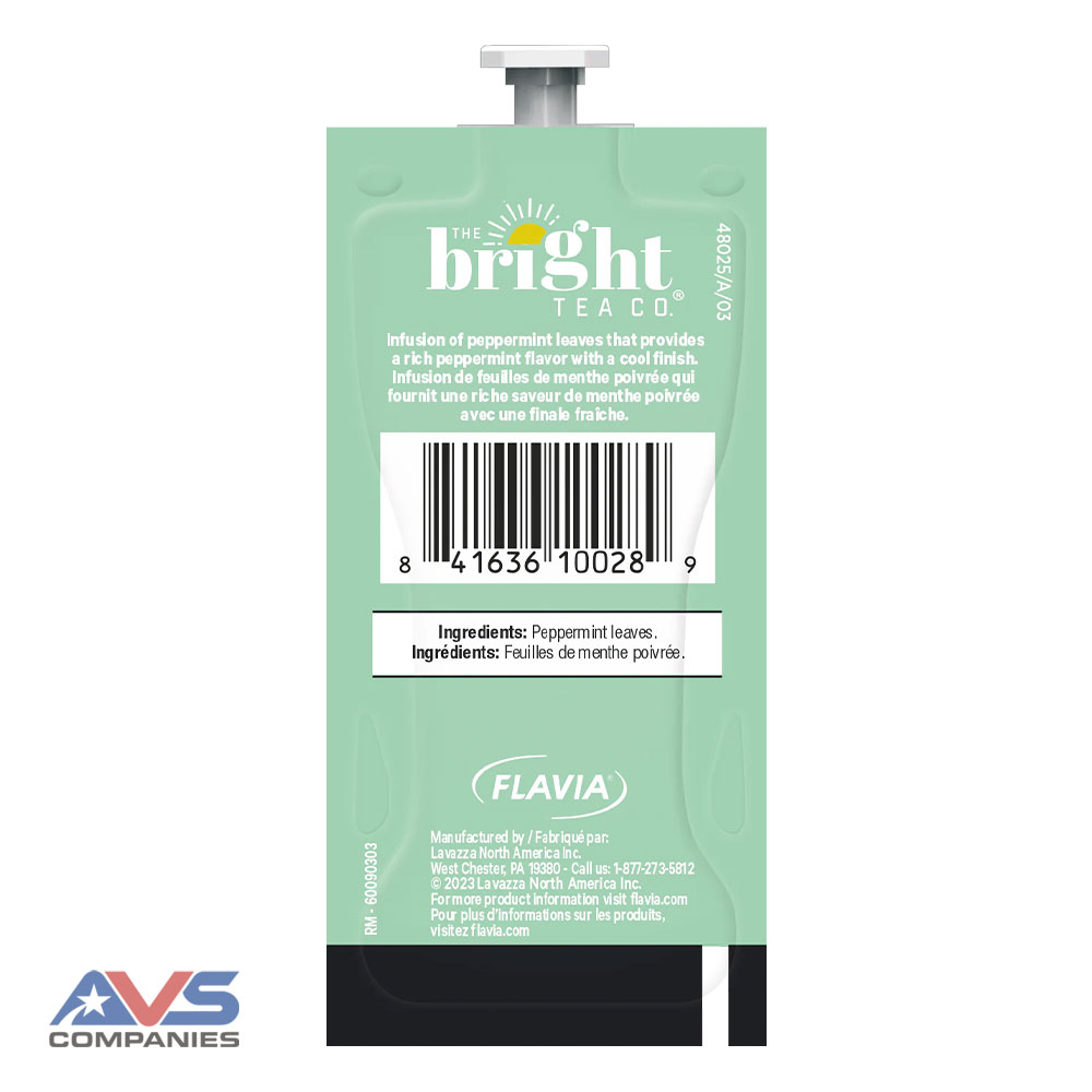 Bright Tea Co Peppermint Herbal Tea Back