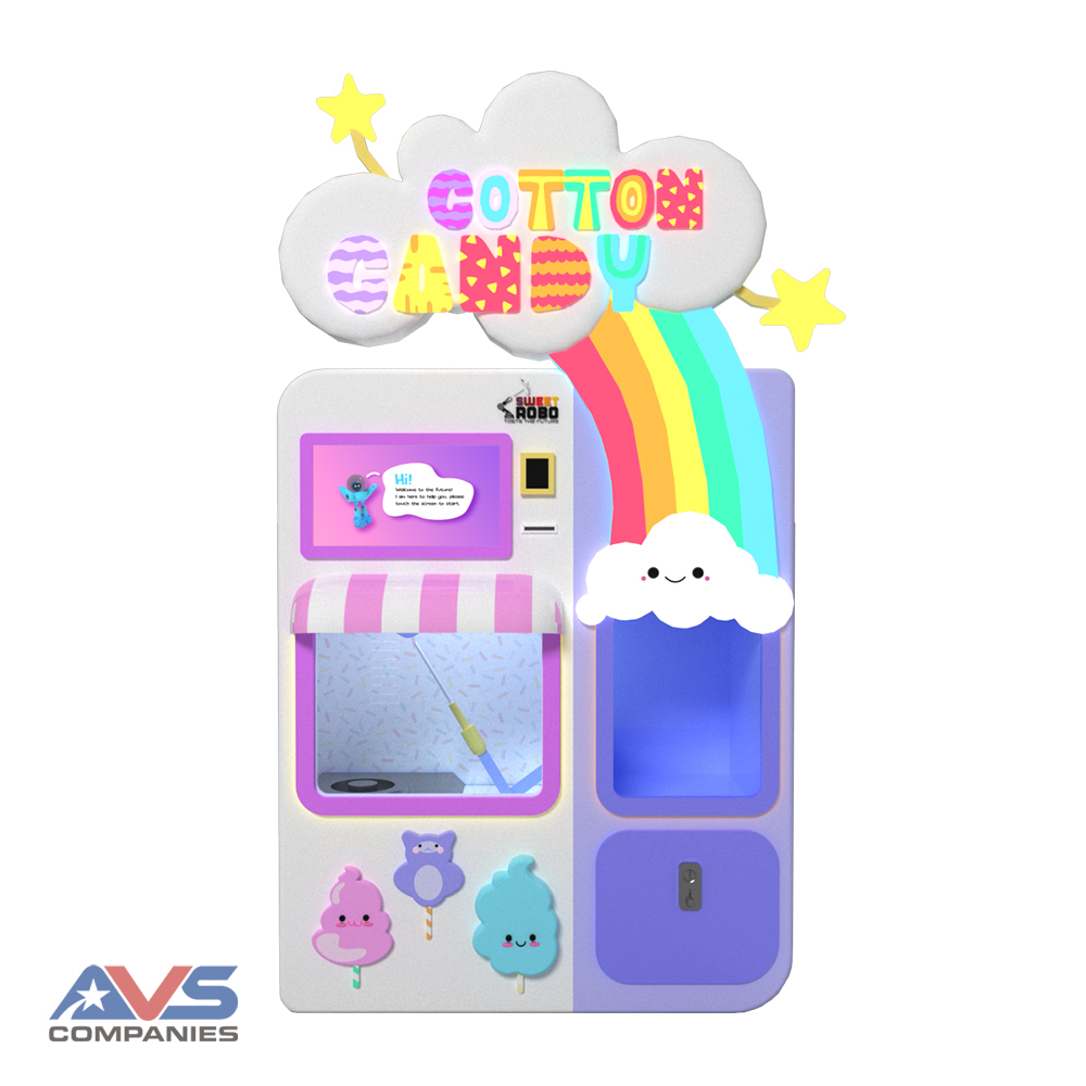 Cotton Candy Robot Front Angle