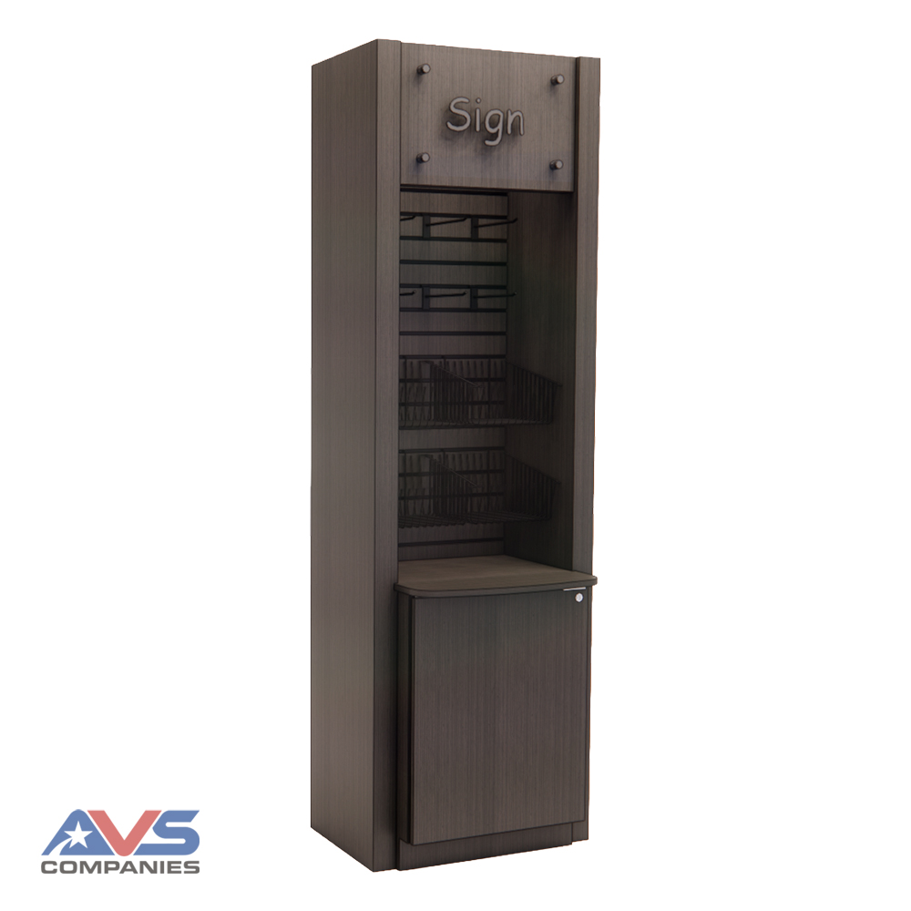 In-Line Merchandiser Cabinet Base 24" Left Angle
