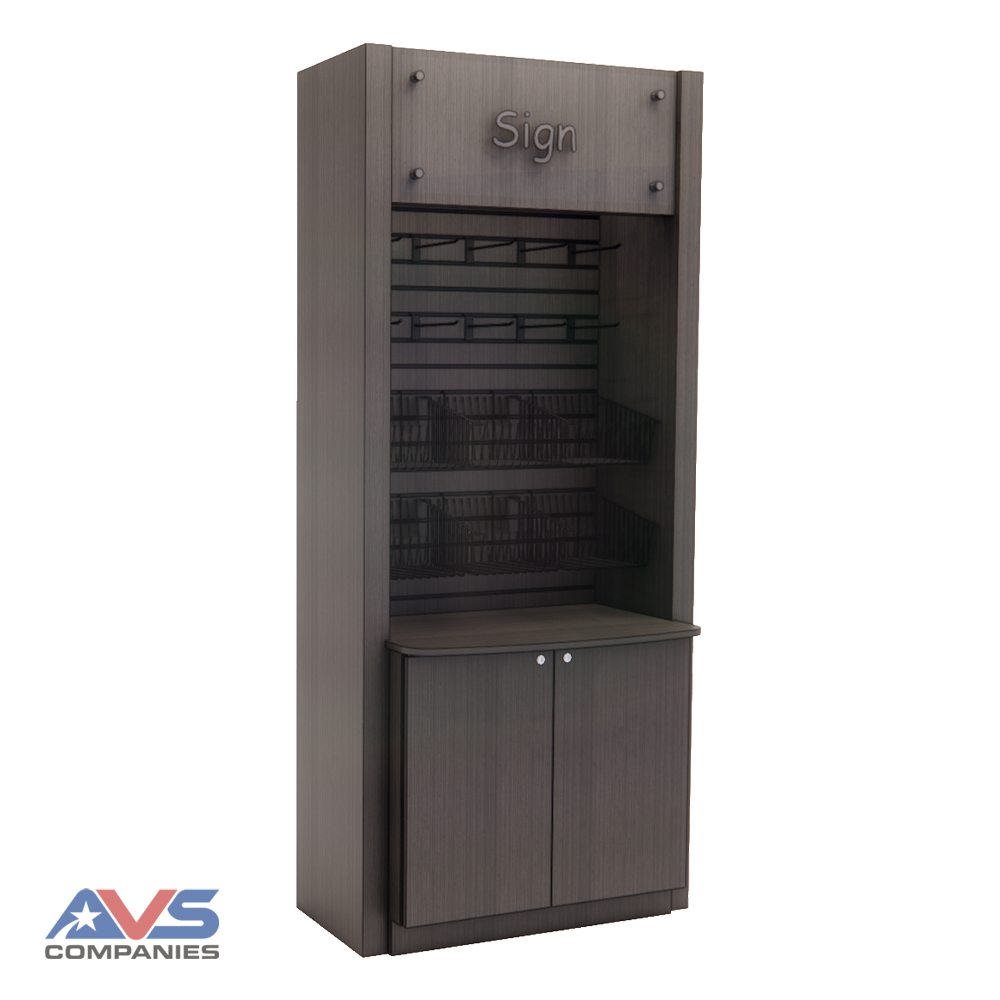 In-Line Merchandiser Cabinet Base 36" Left Angle