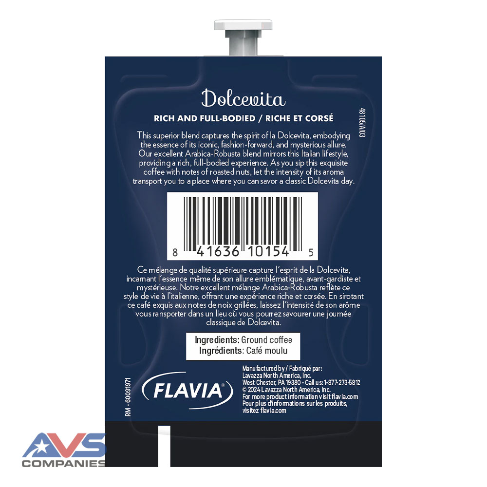 Lavazza Dolcevita Classico Coffee Back