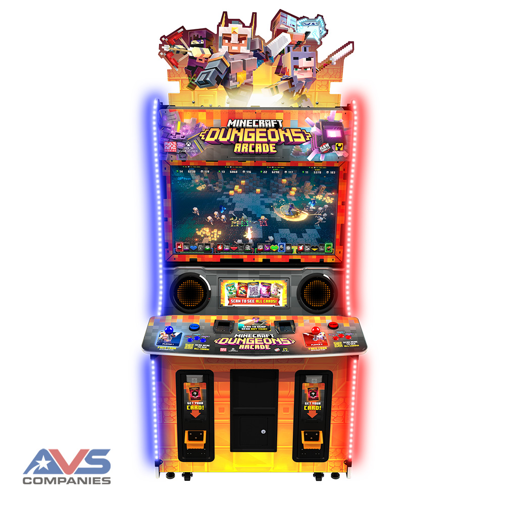 Minecraft Dungeons Arcade 2P Front Angle