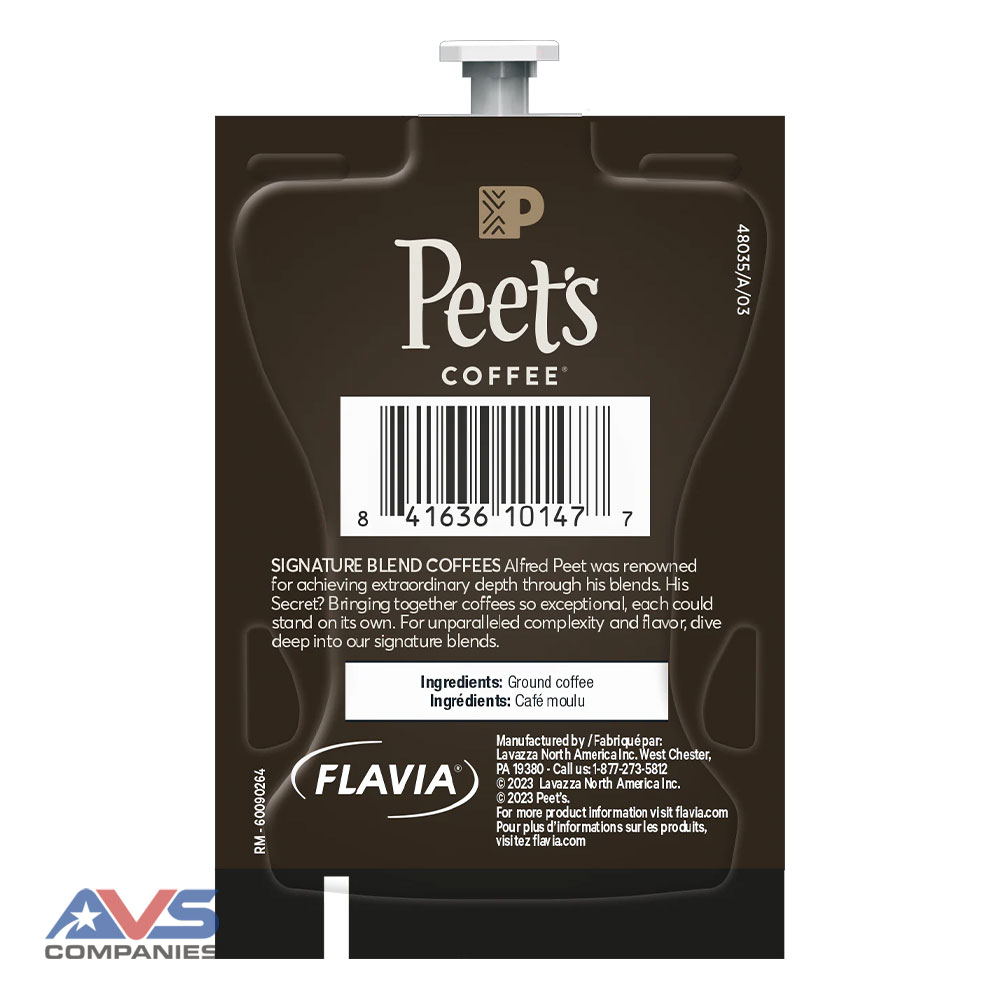 Peet's Cafe Domingo Coffee Back