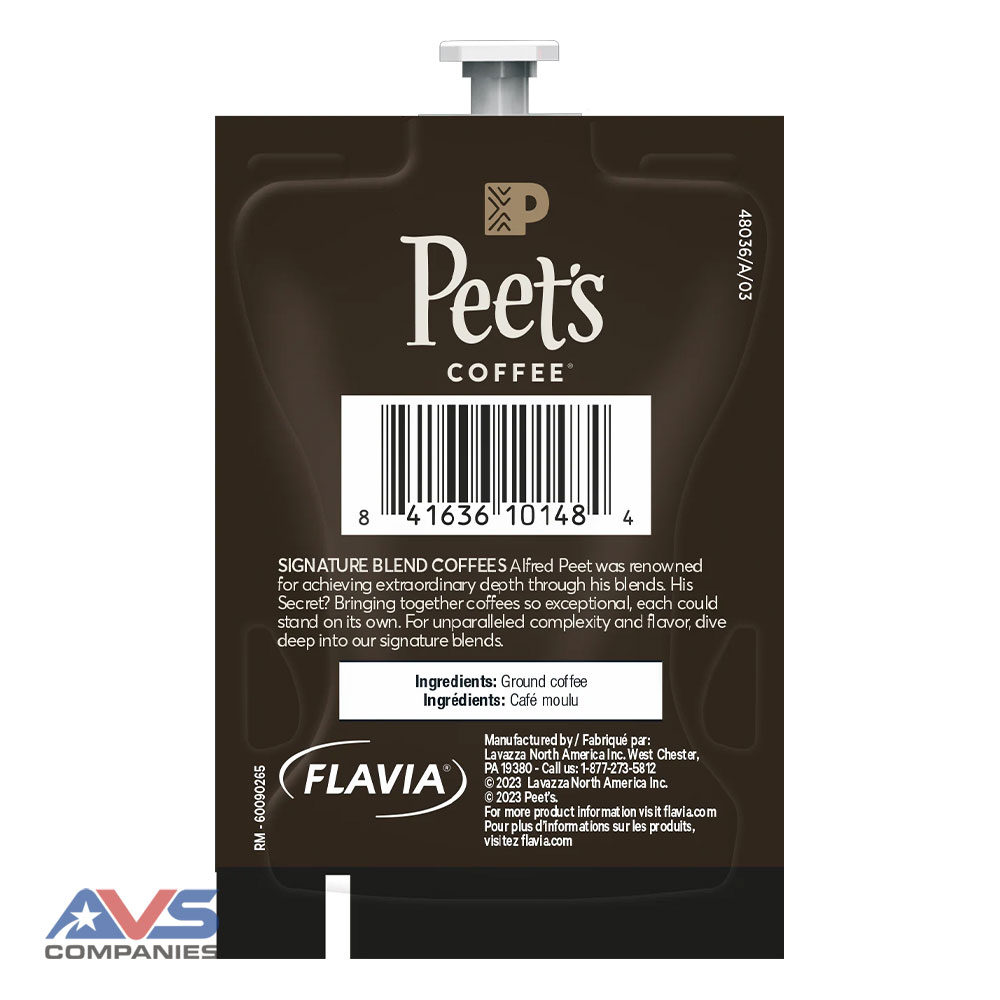 Peets French Roast Coffee Back