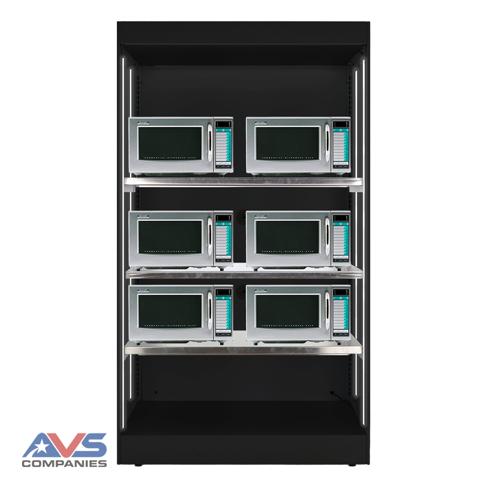 GTP Premier 2.0 Stand Front w 6 Microwaves