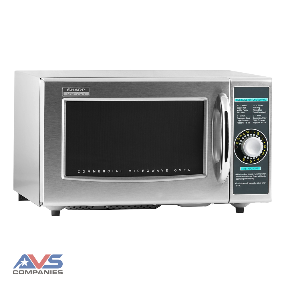 Dial Medium-Duty Commercial Microwave Left Angle