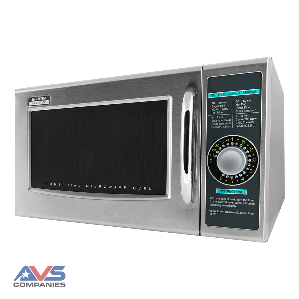 Dial Medium-Duty Commercial Microwave Right Angle Close