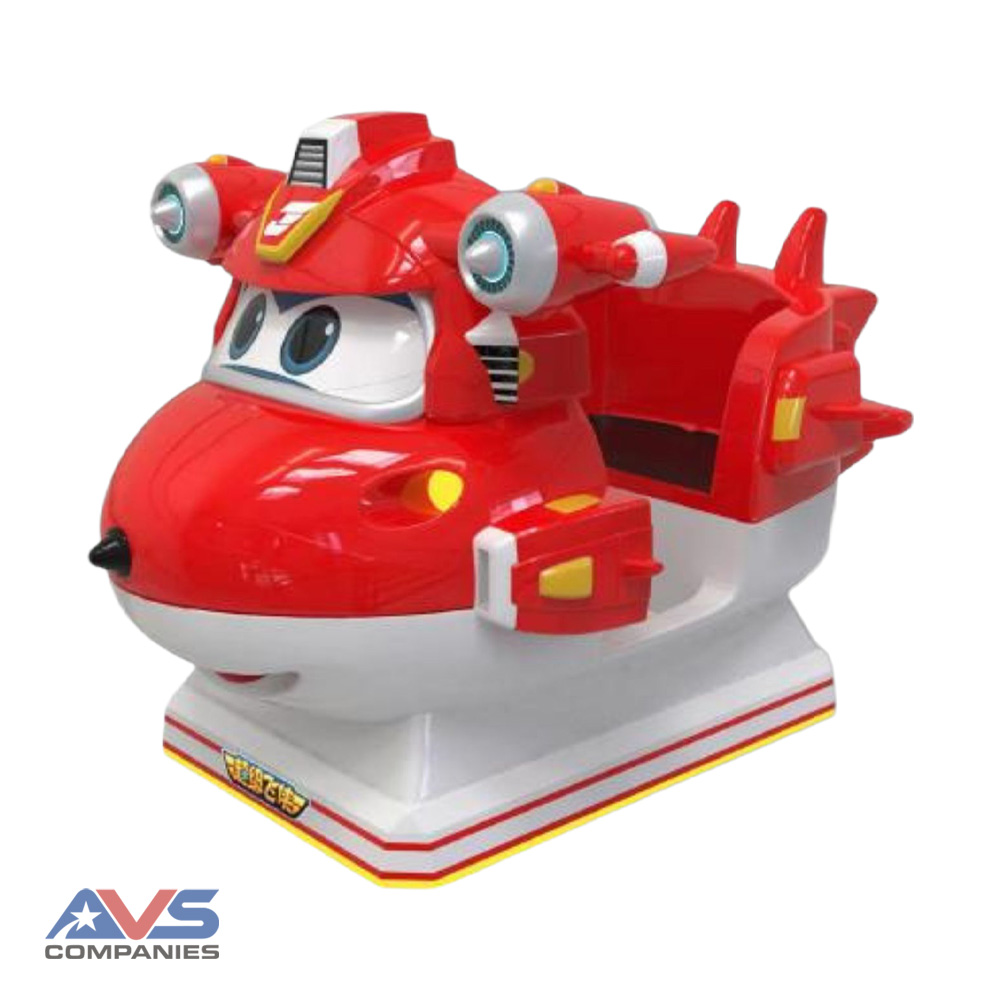 Super Wings Kiddie Rides Jet Right Angle