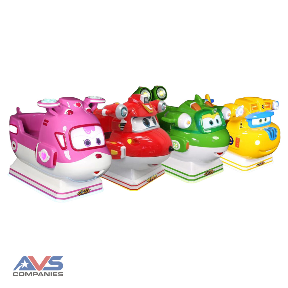 Super Wings Kiddie Rides Left Angle