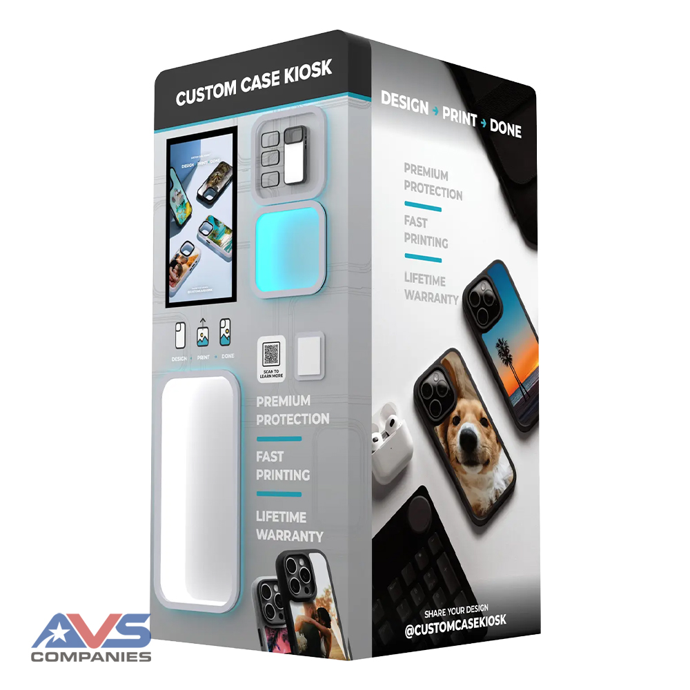 Custom Case Kiosk Right Angle
