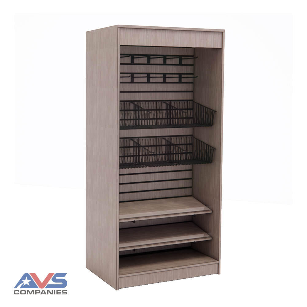 Value-Inline Free Standing Merchandiser-Mobile – 36″ wide