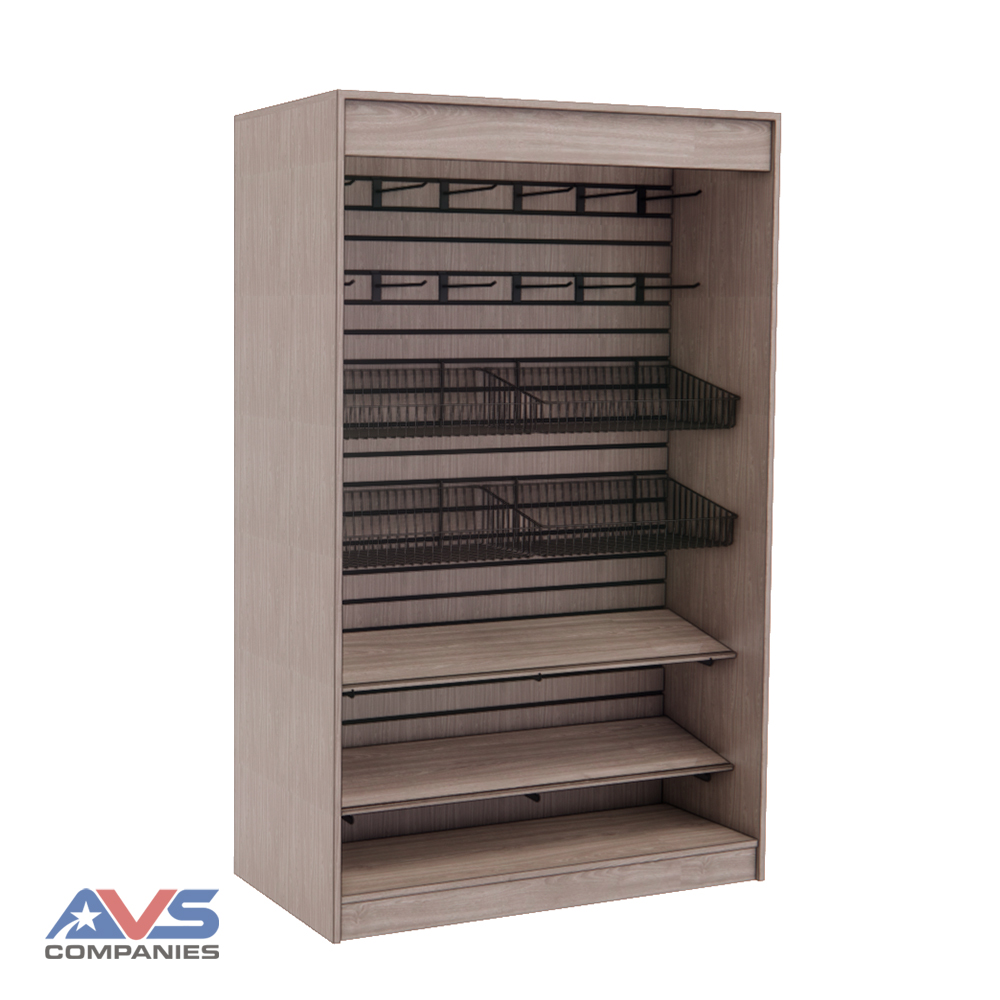 Value-Inline Free Standing Merchandiser-Mobile – 48″ wide