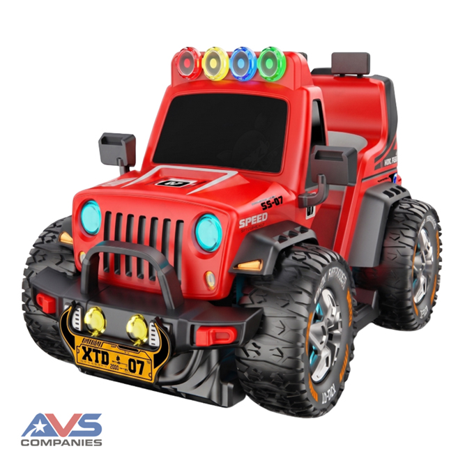 Jeep Rider Red Right Angle