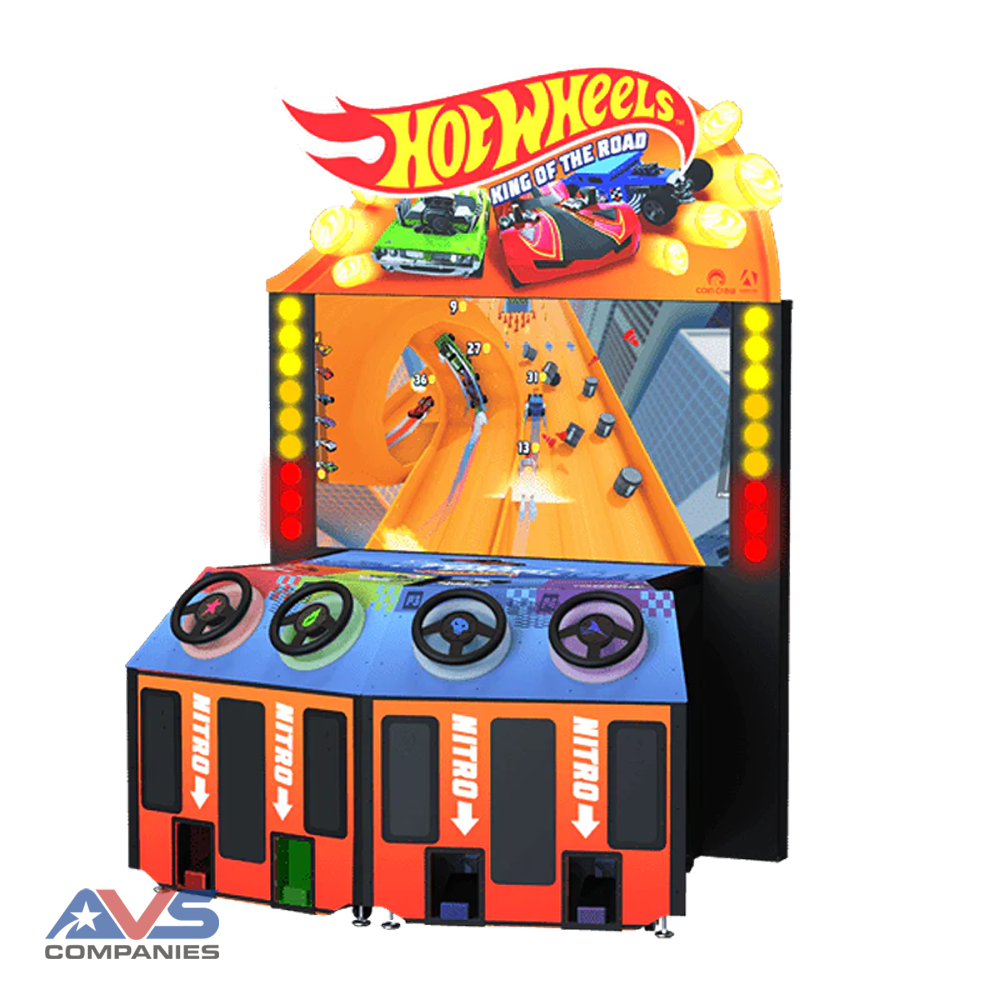 Adrenaline Amusements Hot Wheels 4 Player Cabinet (Website)