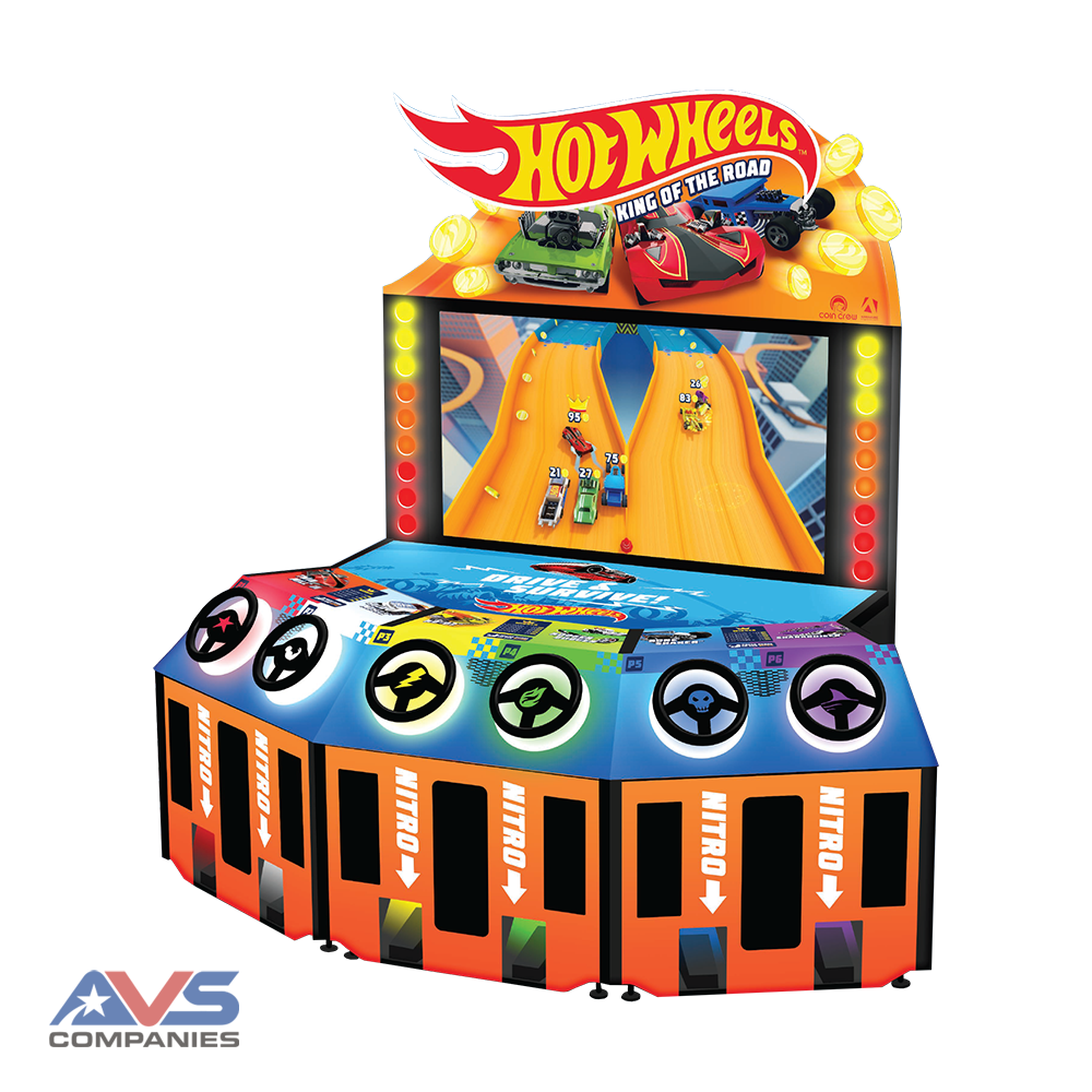 Adrenaline Amusements Hot Wheels 6 Player Cabinet (Website)