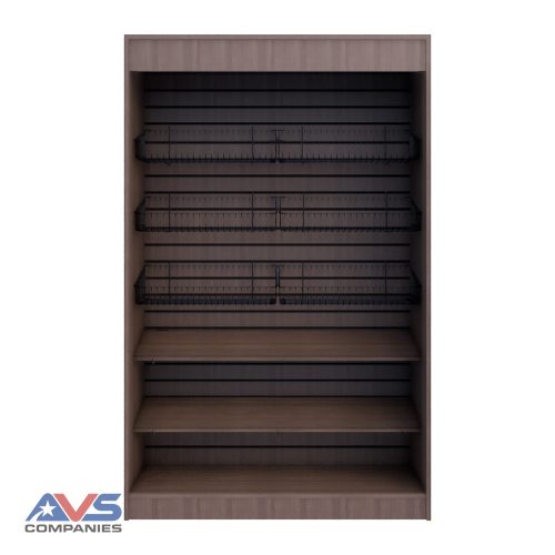 IFSM—In-Line Free Standing Merchandiser—Slatwall