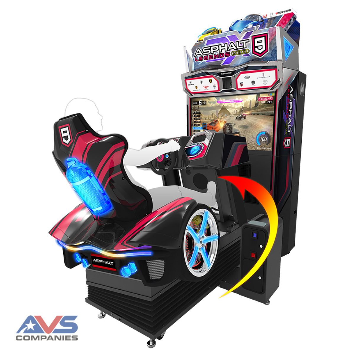 Asphalt 9 Legends Arcade DX 5D Simulator - AVS Companies