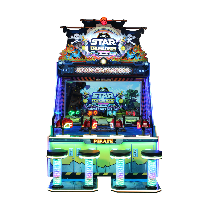 UNIS Star Crusaders II cabinet facing the front