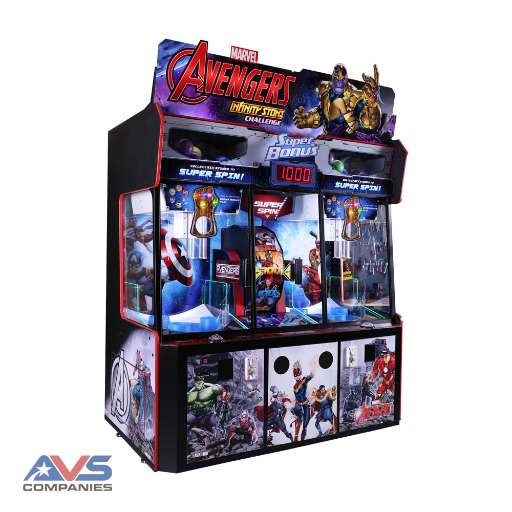 Avengers Infinity Stone Challenge cabinet facing the right