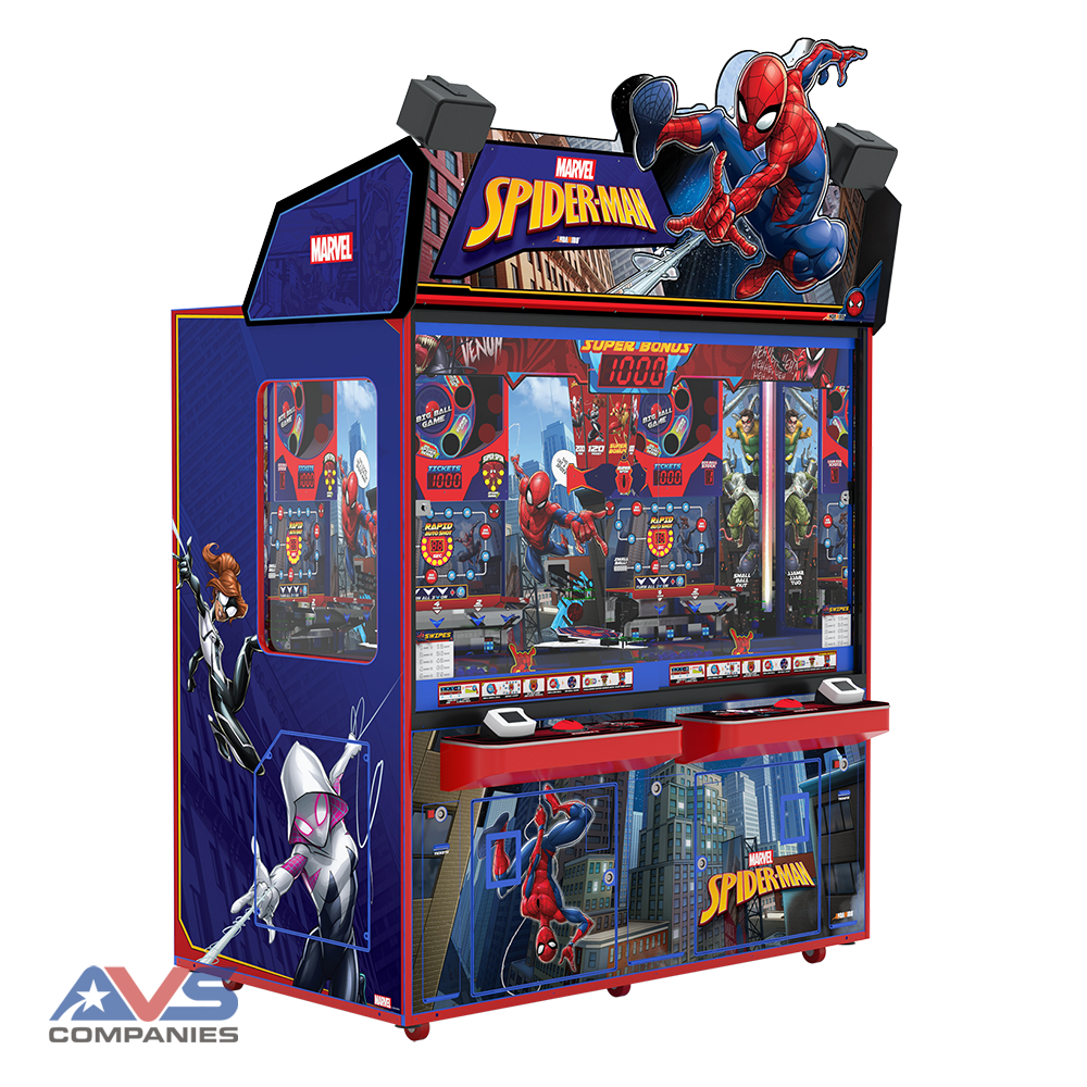 Andamiro Spider-Man Coin Pusher-Angle (Website)