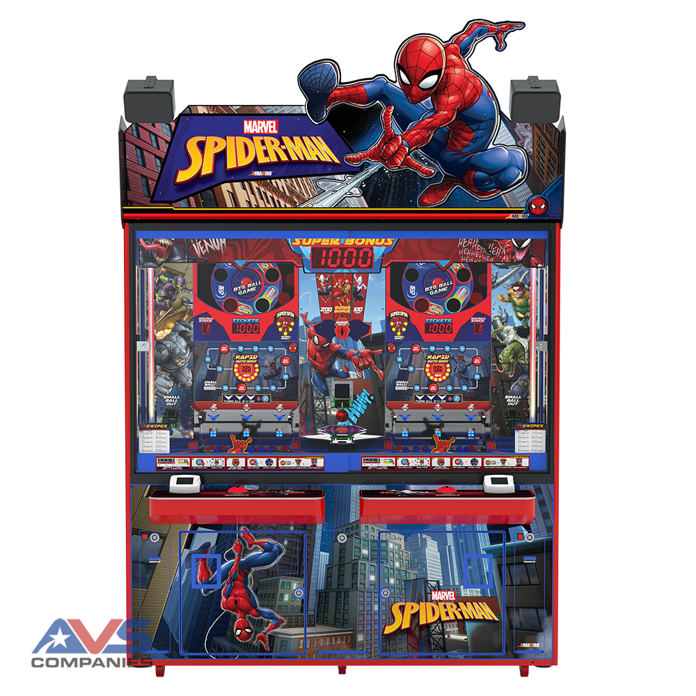 Andamiro Spider-Man Coin Pusher-Front (Website)